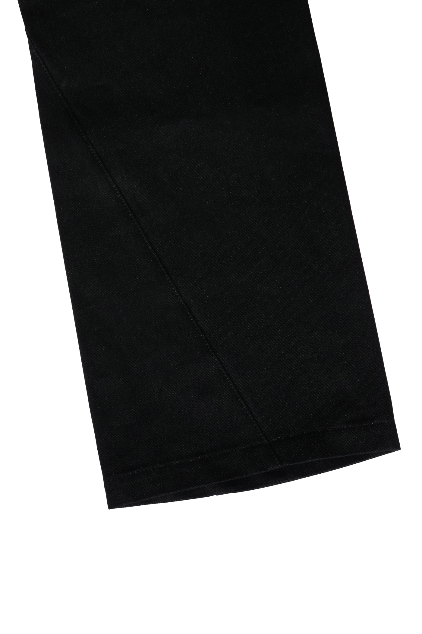 TWIST AGING BLACK DENIM PANTS