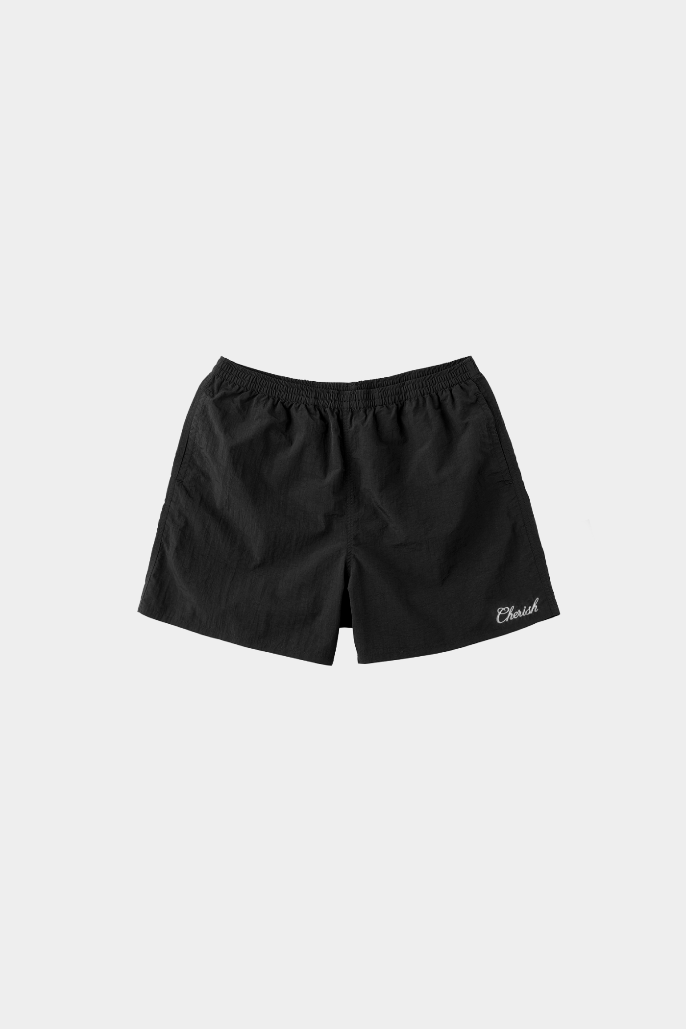 CHERISH CURSIVE LOGO NYLON SHORTS